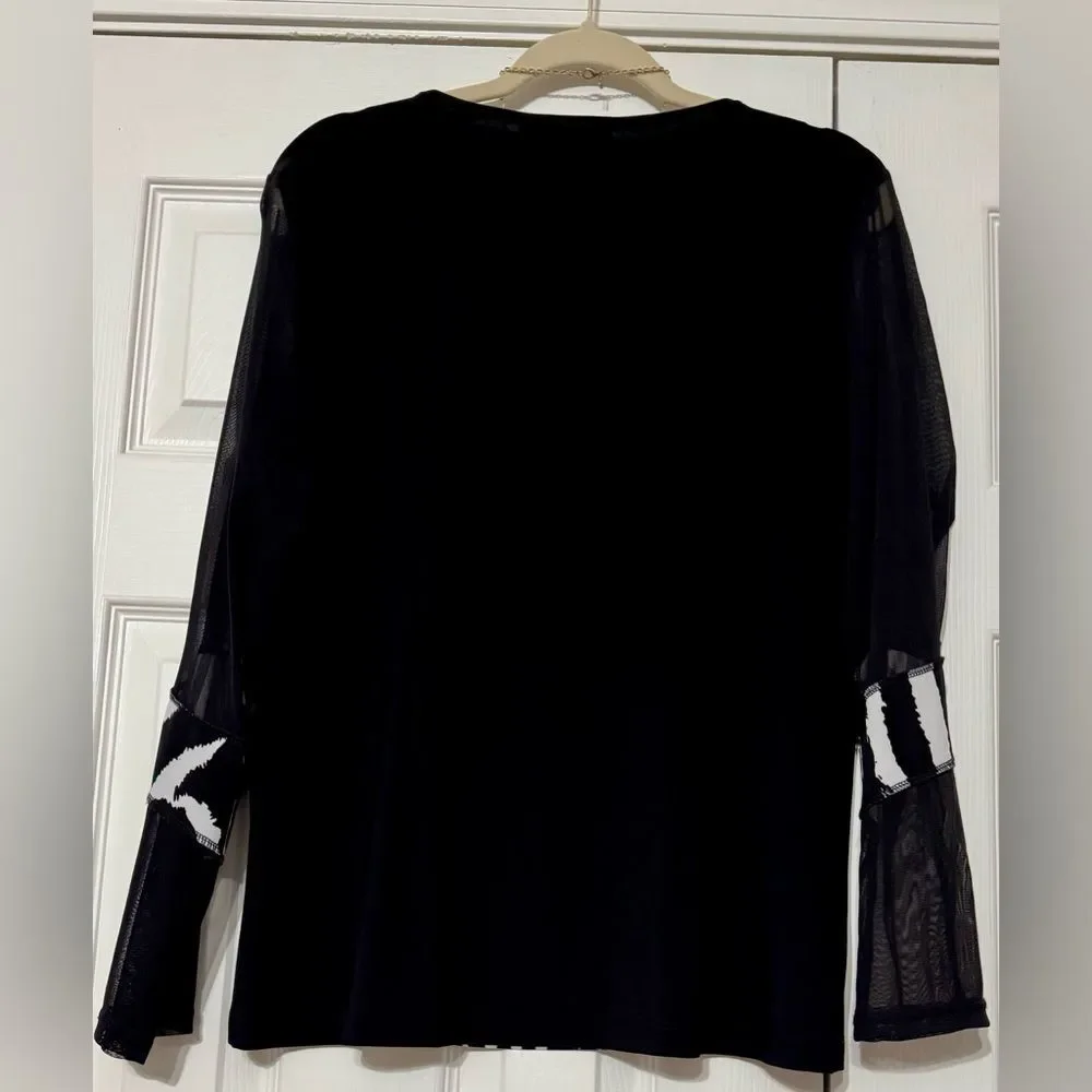 Picadilly Fashions black & white top! - Picture 11 of 14